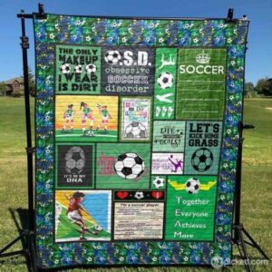 Let S Kick Some Grass Quilt Blanket Ht10  Quilt